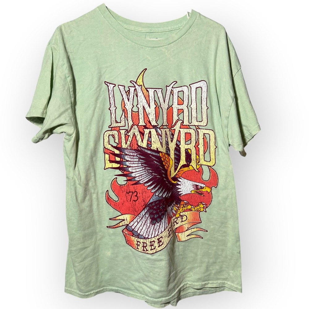 Lynyrd Skynyrd Free Bird T-Shirt Green Eagle Band Tee Nordstrom Large NWT